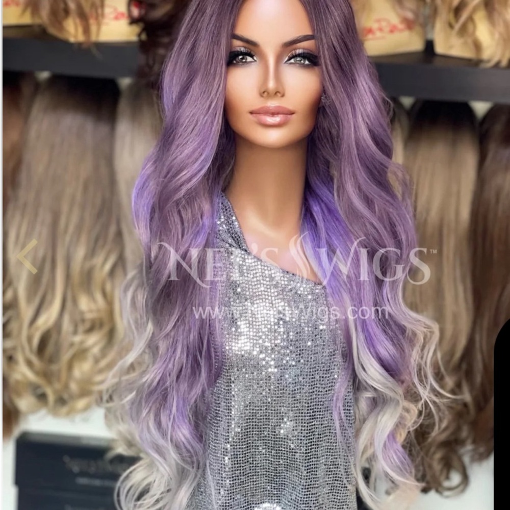 Purple and Cream Hair Accessories for a Bold Look